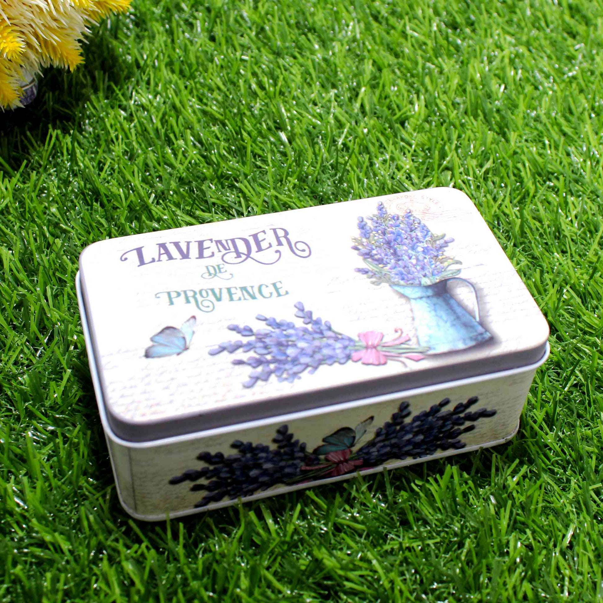 Beautiful Printed Aluminium Pocket Storage Box by Indian Petals, Extra Large