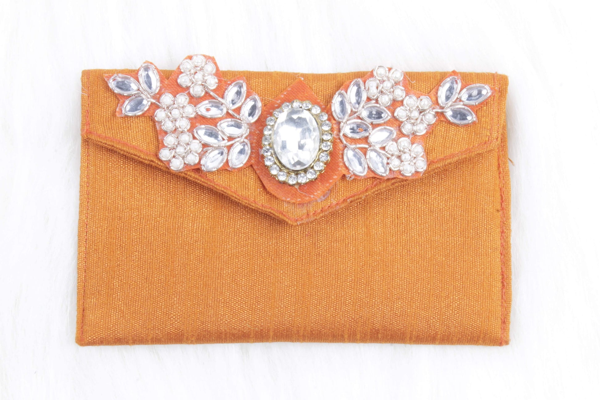 Handmade Hand-vowen Stylish Elegant Coin Storage Purse Candy Pouch for Girls, Women, Ladies - #Indian Petals#
